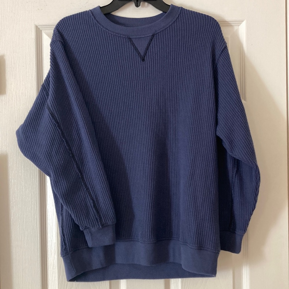 Aerie The Sweat Waffle Crew Neck Sweatshirt